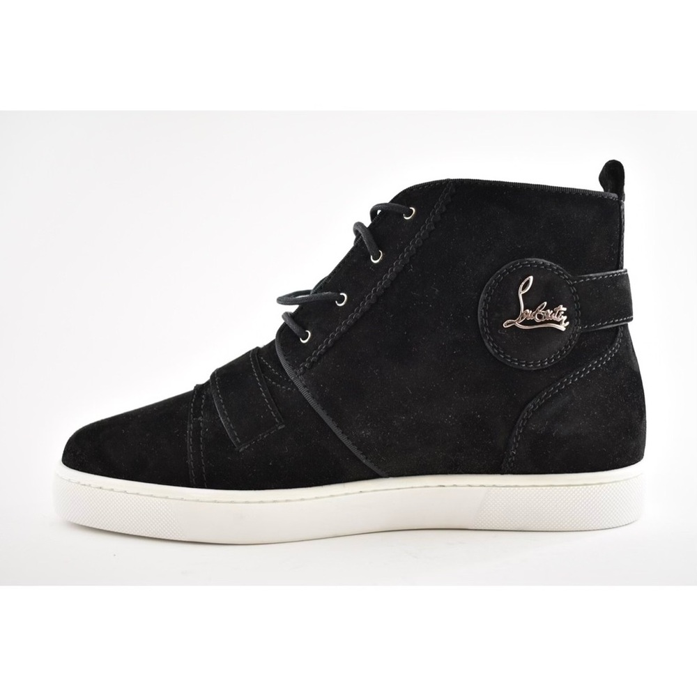 Christian Louboutin Nono Suede Belted Hi Top Sneakers - Picture 2 of 11